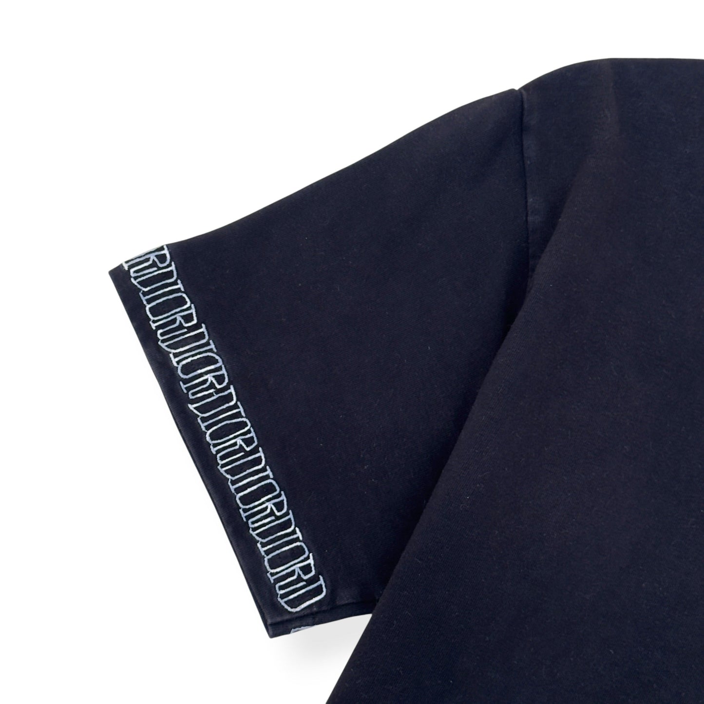 DIOR LOGO EMBROIDERED T-SHIRT BLACK L | Large, Black