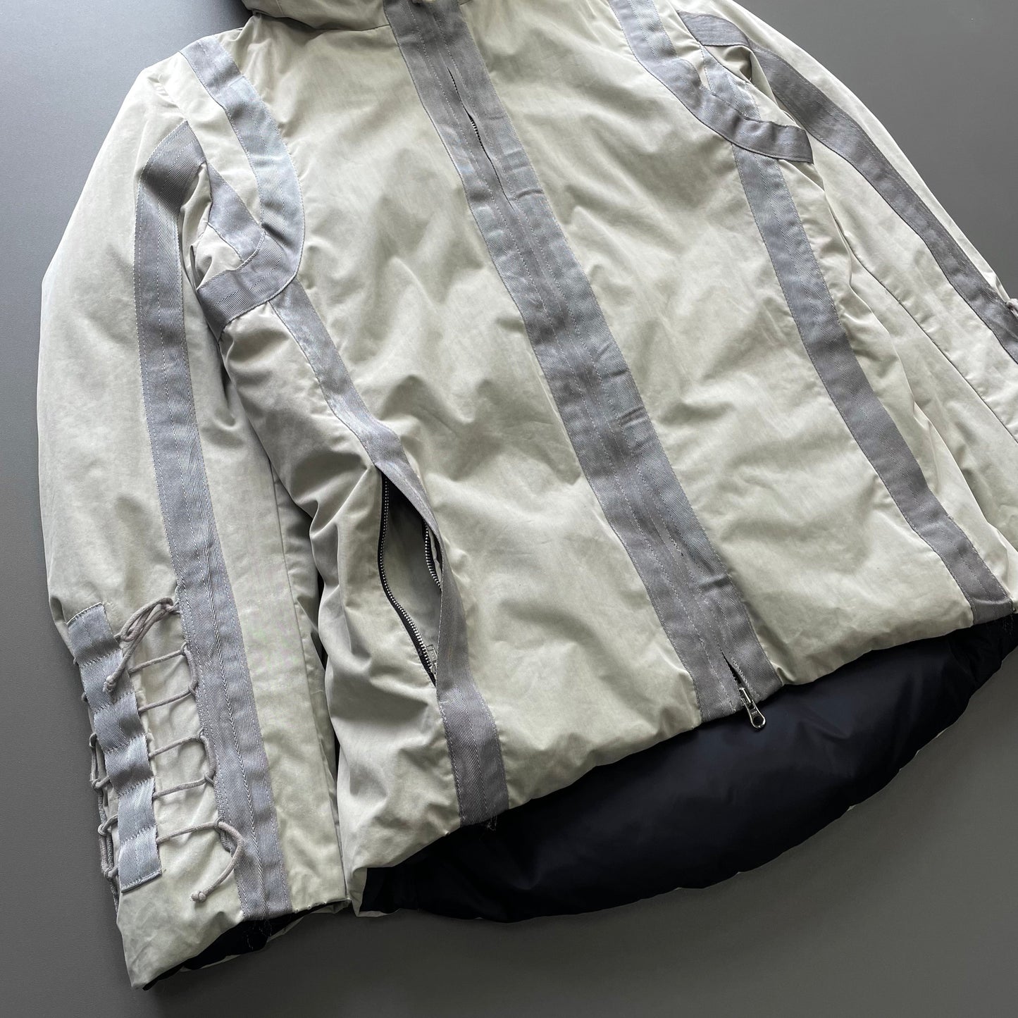 C.P. Company Grey & Black AW04 Women's Donna Down Puffer Jacket | Medium, Black