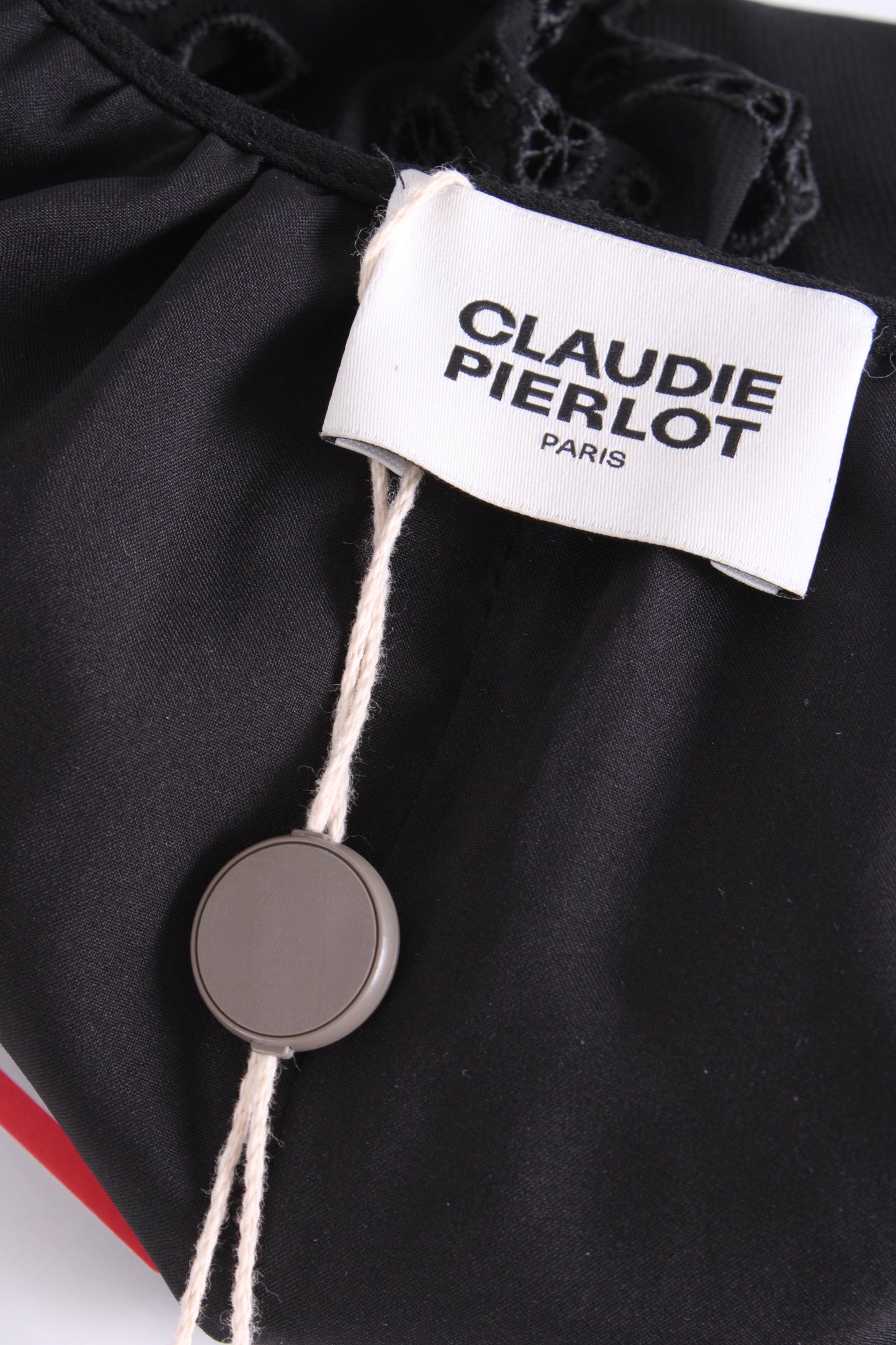 Claudie Pierlot L/S Scallop Collar Tunic Dress Black 10 | O/S, Black