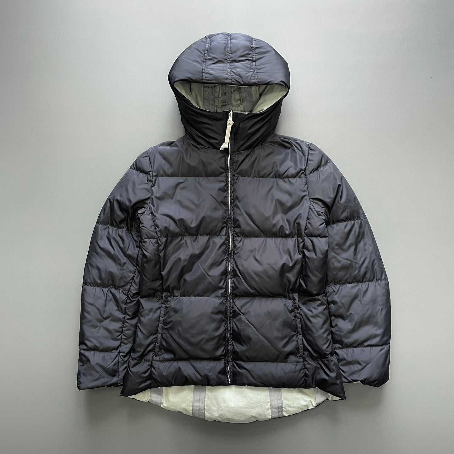 C.P. Company Grey & Black AW04 Women's Donna Down Puffer Jacket | Medium, Black
