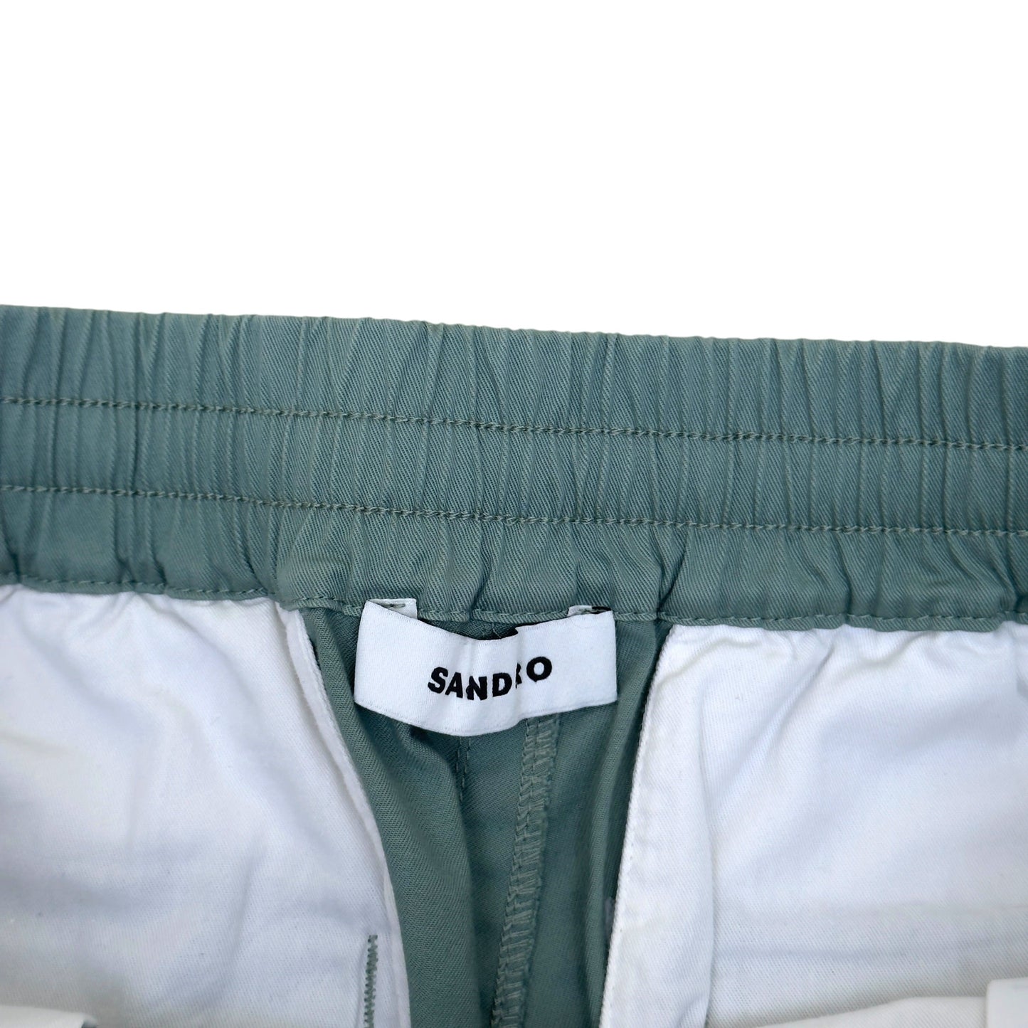 SANDRO DRAWSTRING SHORTS SAGE GREEN 46 / L | Large, Green