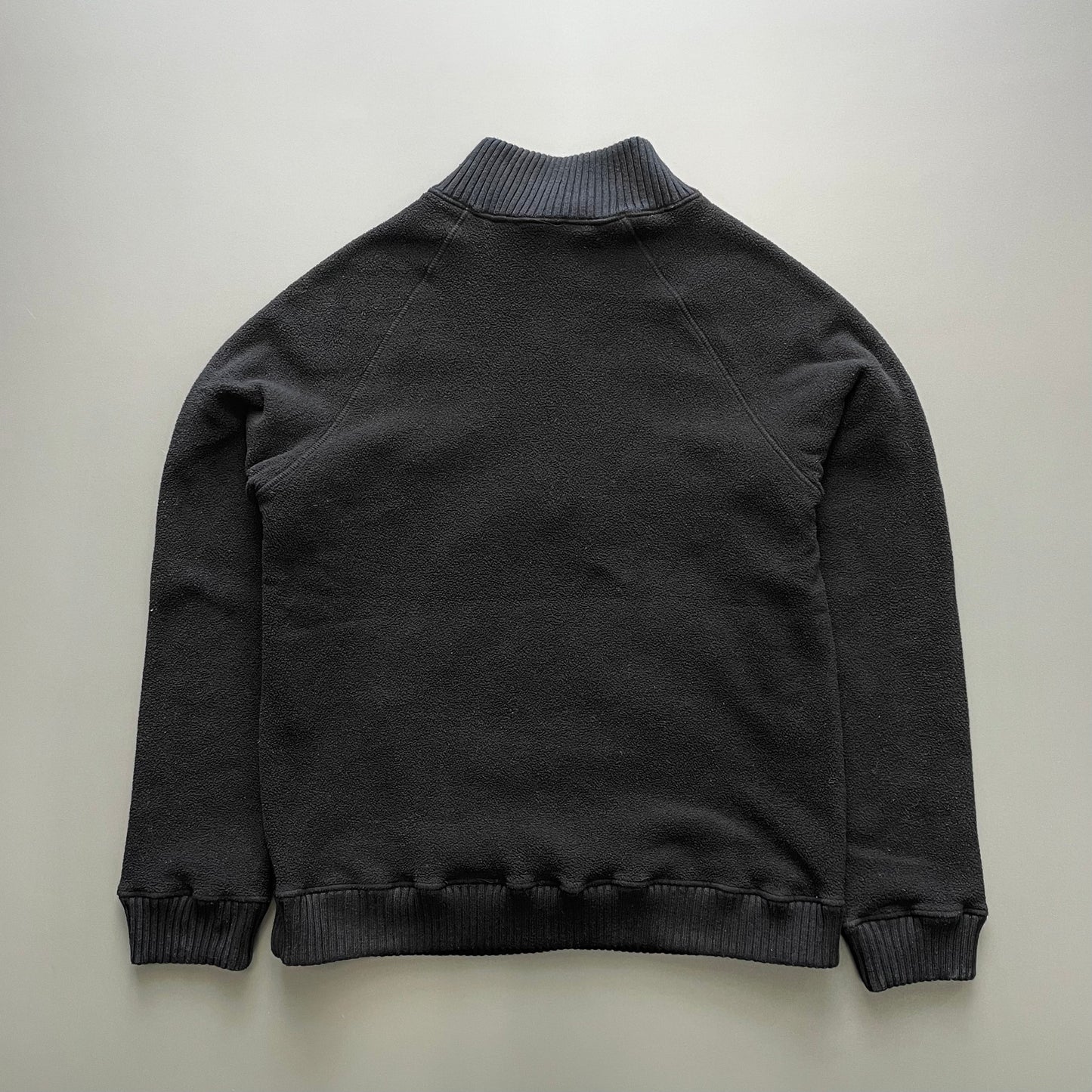 Prada Sport Black 00s Half-Zip Fleece Jumper | Large, Black