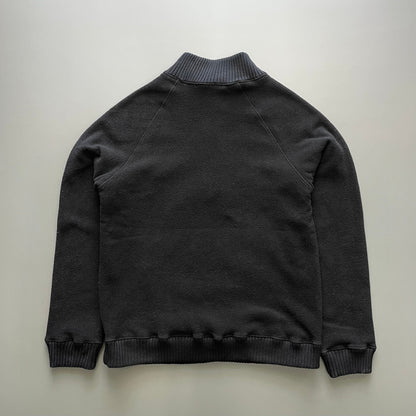 Prada Sport Black 00s Half-Zip Fleece Jumper | Large, Black