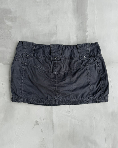 DIESEL 2000'S CANVAS MINI SKIRT - S/M