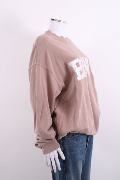 Anine Bing Logo Sweatshirt Taupe M | Medium, Taupe