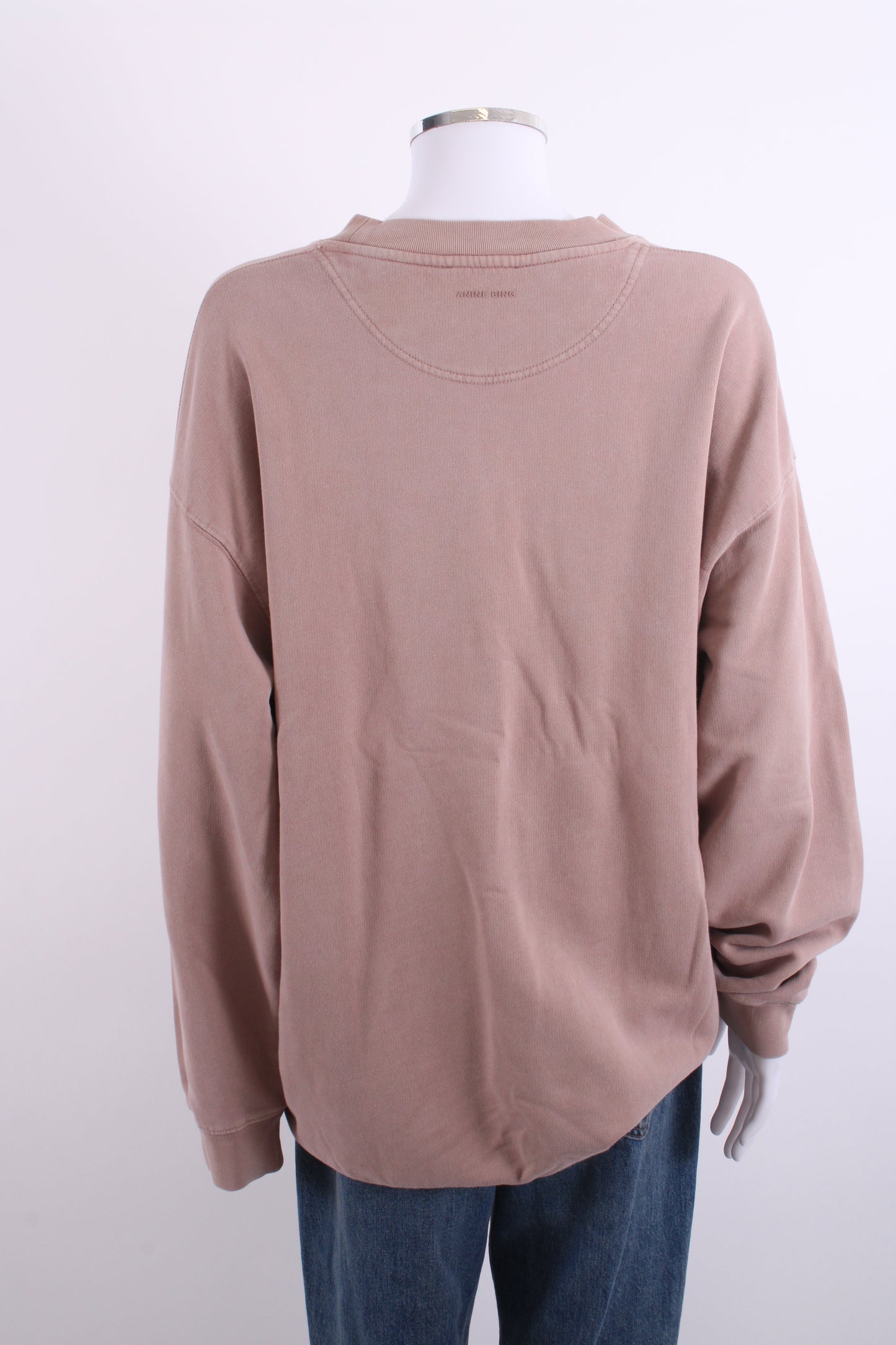 Anine Bing Logo Sweatshirt Taupe M | Medium, Taupe