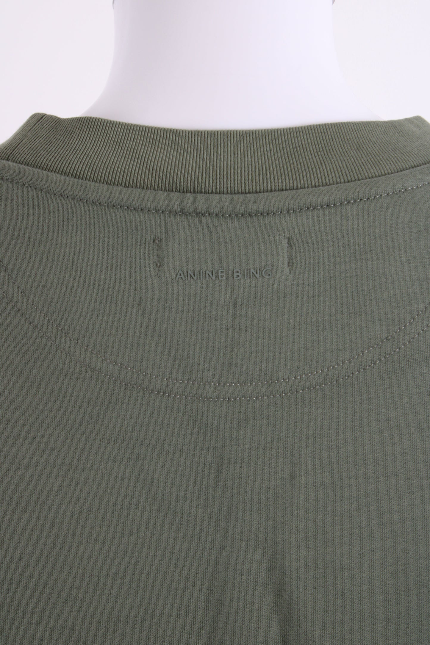Anine Bing Sport Logo Sweatshirt Green/ Cream M | Medium, Cream