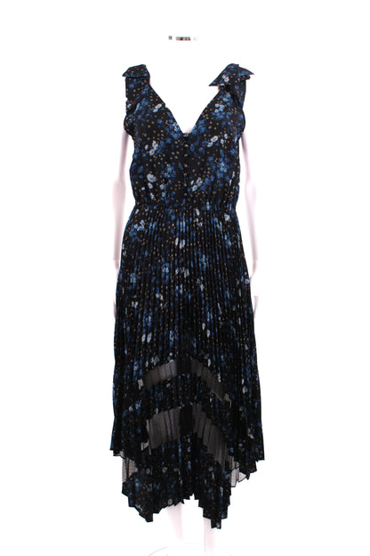 The Kooples Floral Dress Blue S | Small, Blue