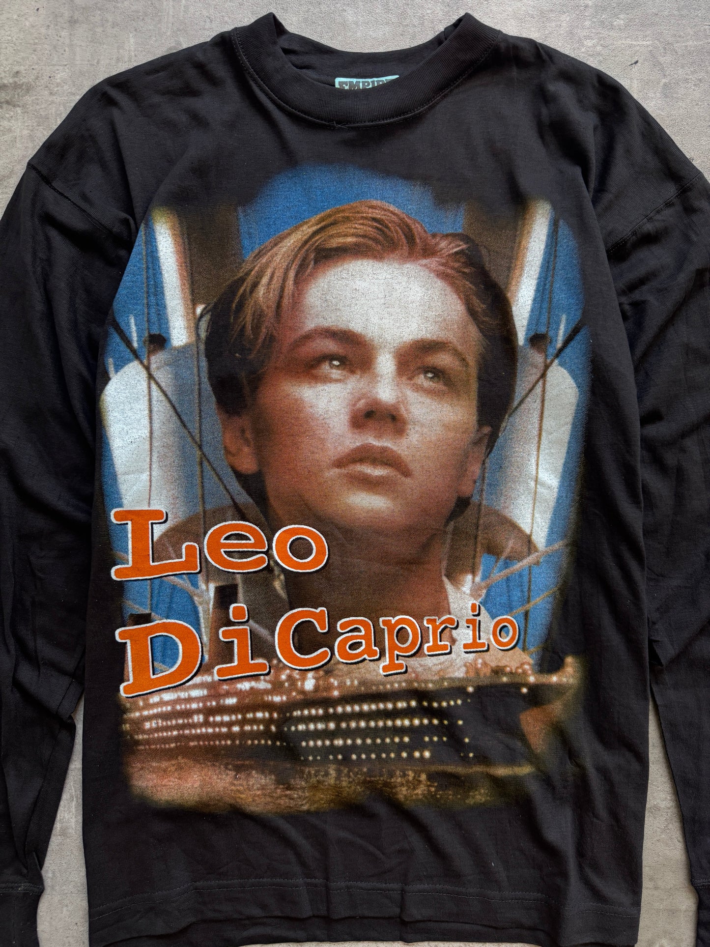 1997 Leo Dicaprio Titanic Movie Promo LS Graphic Tee | Medium, Multicoloured