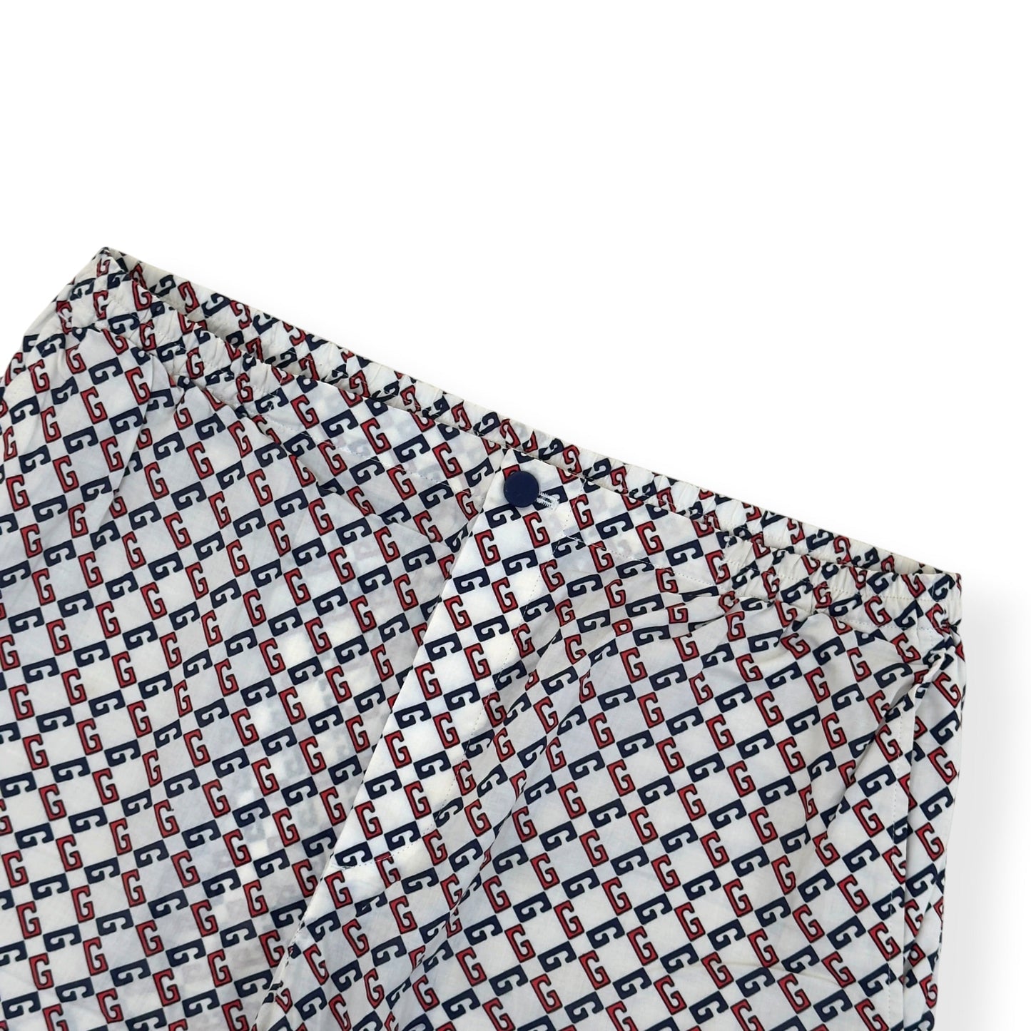 GUCCI GG MONOGRAM OVERSIZED SHORTS WHITE / BLUE / RED 48 / S | Small, Multicoloured