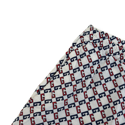 GUCCI GG MONOGRAM OVERSIZED SHORTS WHITE / BLUE / RED 48 / S | Small, Multicoloured