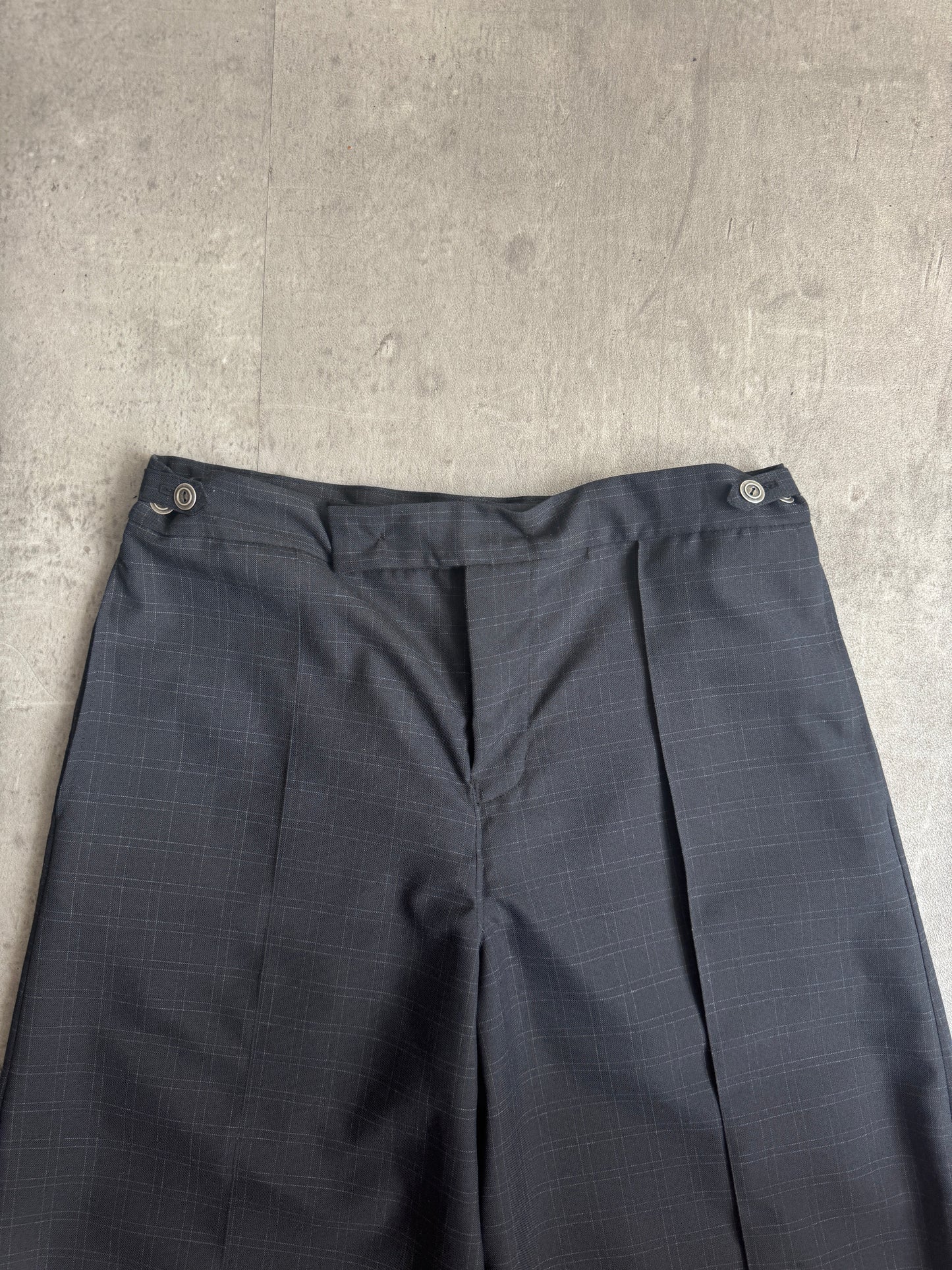 VT Rework: Check Pleated Trouser