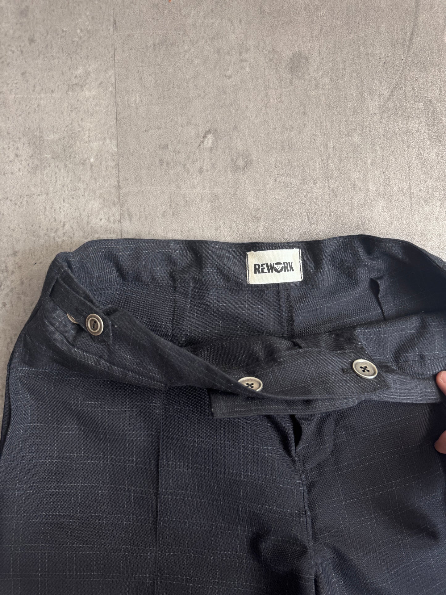 VT Rework: Check Pleated Trouser