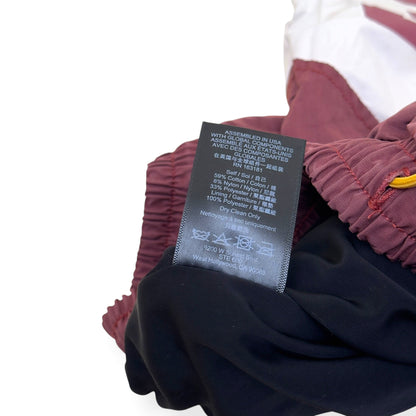 RHUDE PANEL LOGO SHORTS MAROON XL | XL, Maroon