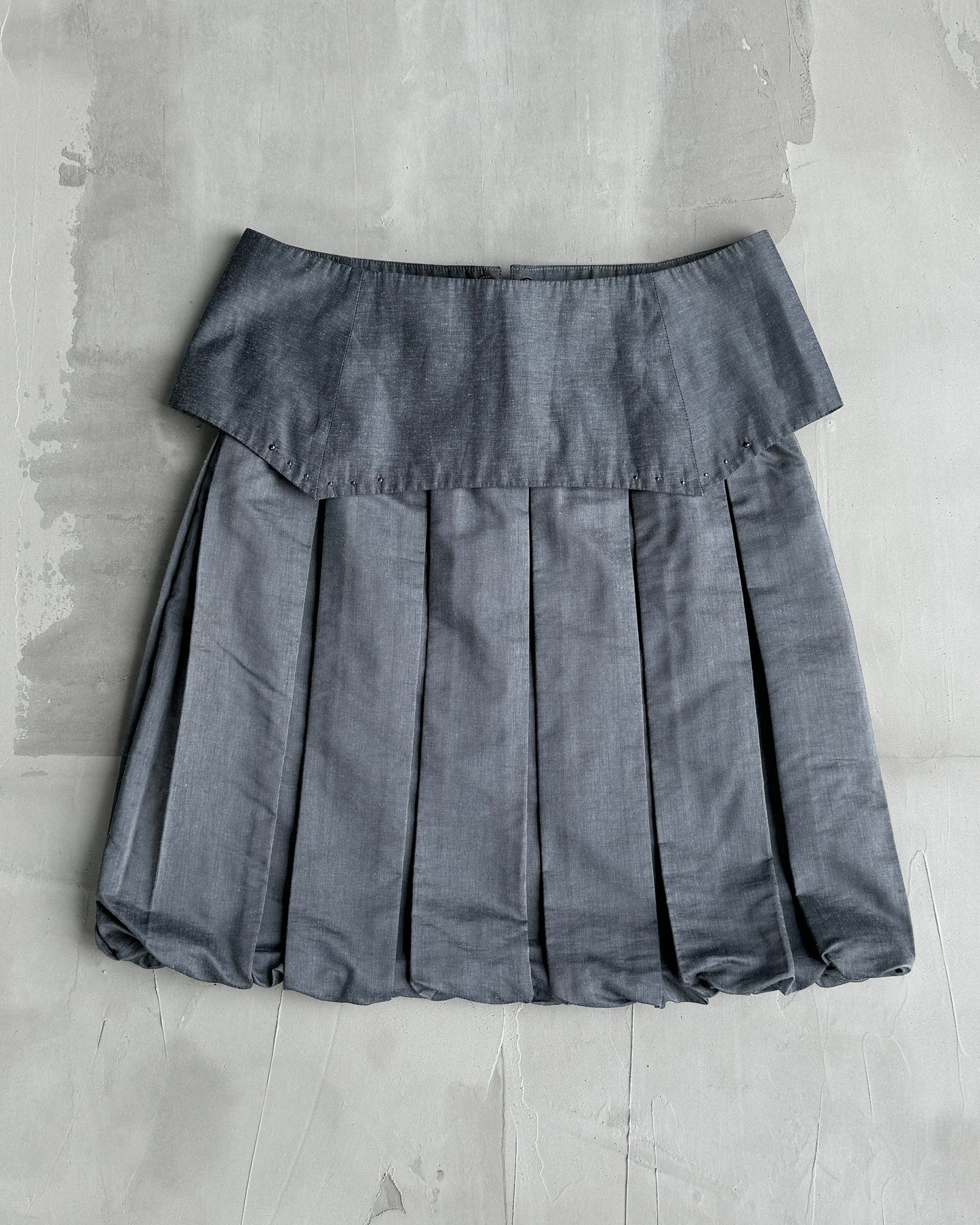 COP COPINE DOUBLE LAYERED PLEATED SKIRT - M