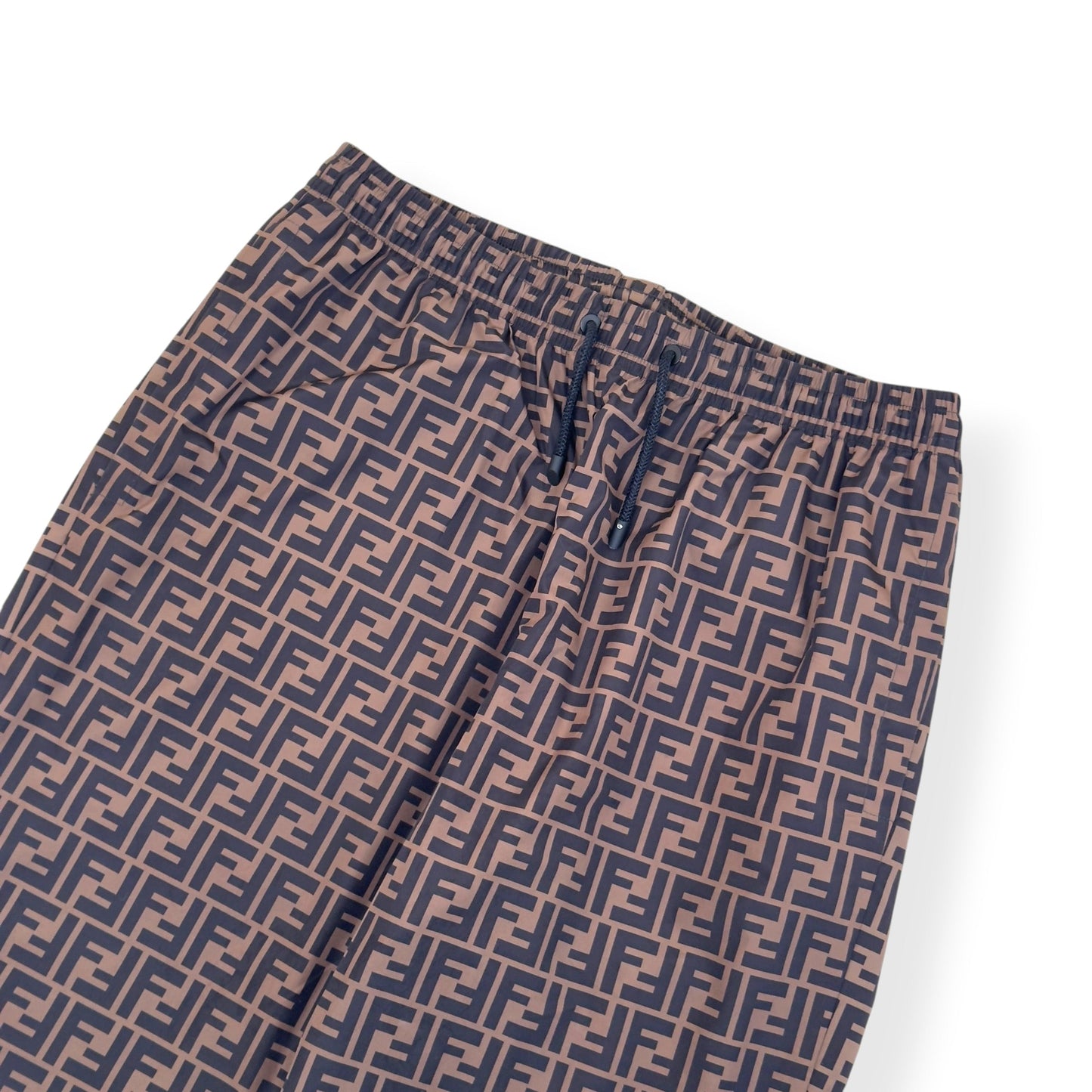 FENDI FF LOGO TRACK PANTS BROWN 50 / M | Medium, Brown