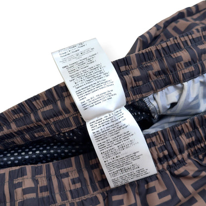FENDI FF LOGO TRACK PANTS BROWN 50 / M | Medium, Brown