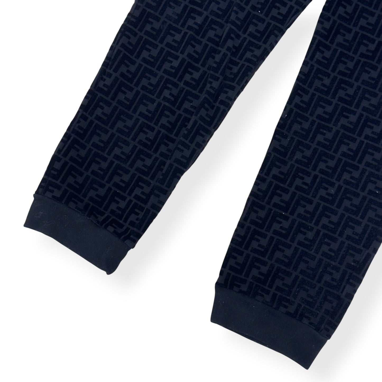 FENDI FF MONOGRAM TRACK PANTS BLACK 52 / L | Large, Black