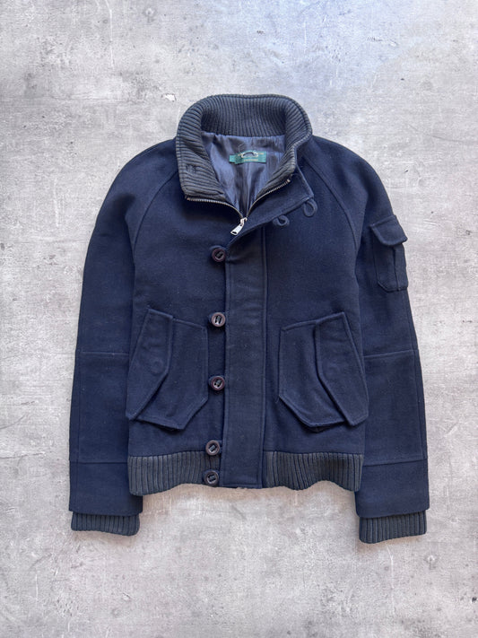 1998 Comme Des Garcons Evergreen Wool Patch Pocket Jacket | Small, Multicoloured