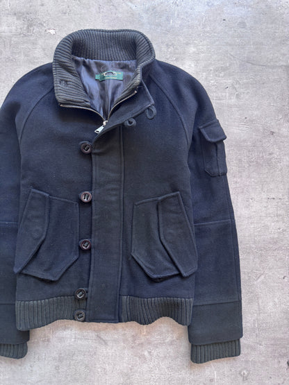 1998 Comme Des Garcons Evergreen Wool Patch Pocket Jacket | Small, Multicoloured