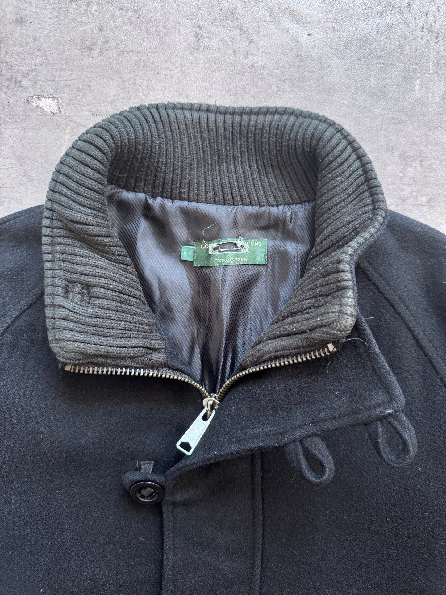 1998 Comme Des Garcons Evergreen Wool Patch Pocket Jacket | Small, Multicoloured