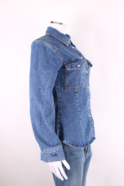 Malina L/S Anthea Shirt Denim 6 | O/S, Blue