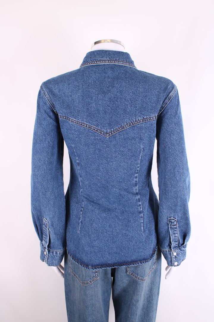 Malina L/S Anthea Shirt Denim 6 | O/S, Blue