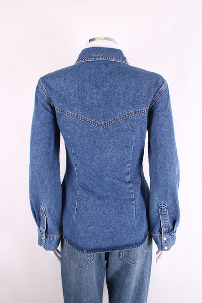 Malina L/S Anthea Shirt Denim 6 | O/S, Blue
