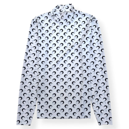 MARINE SERRE MOON PRINT TOP WHITE L | Large, White