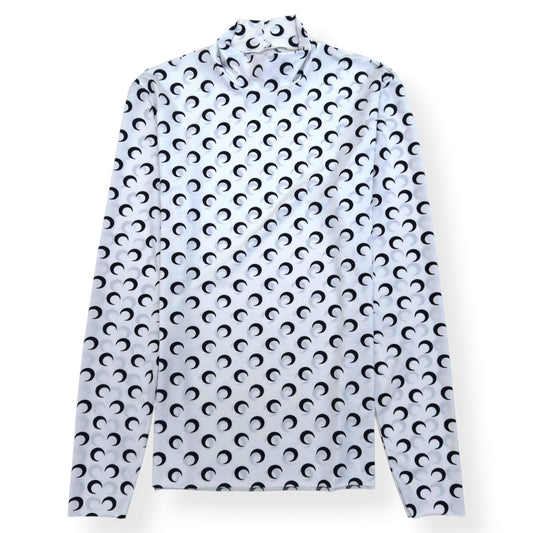 MARINE SERRE MOON PRINT TOP WHITE L | Large, White