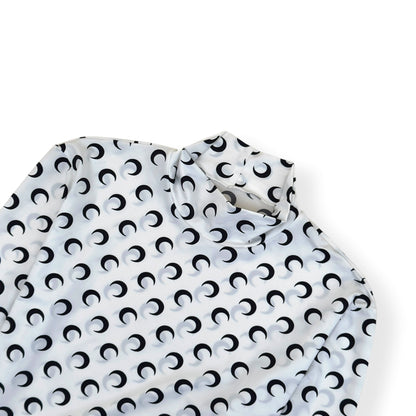 MARINE SERRE MOON PRINT TOP WHITE L | Large, White