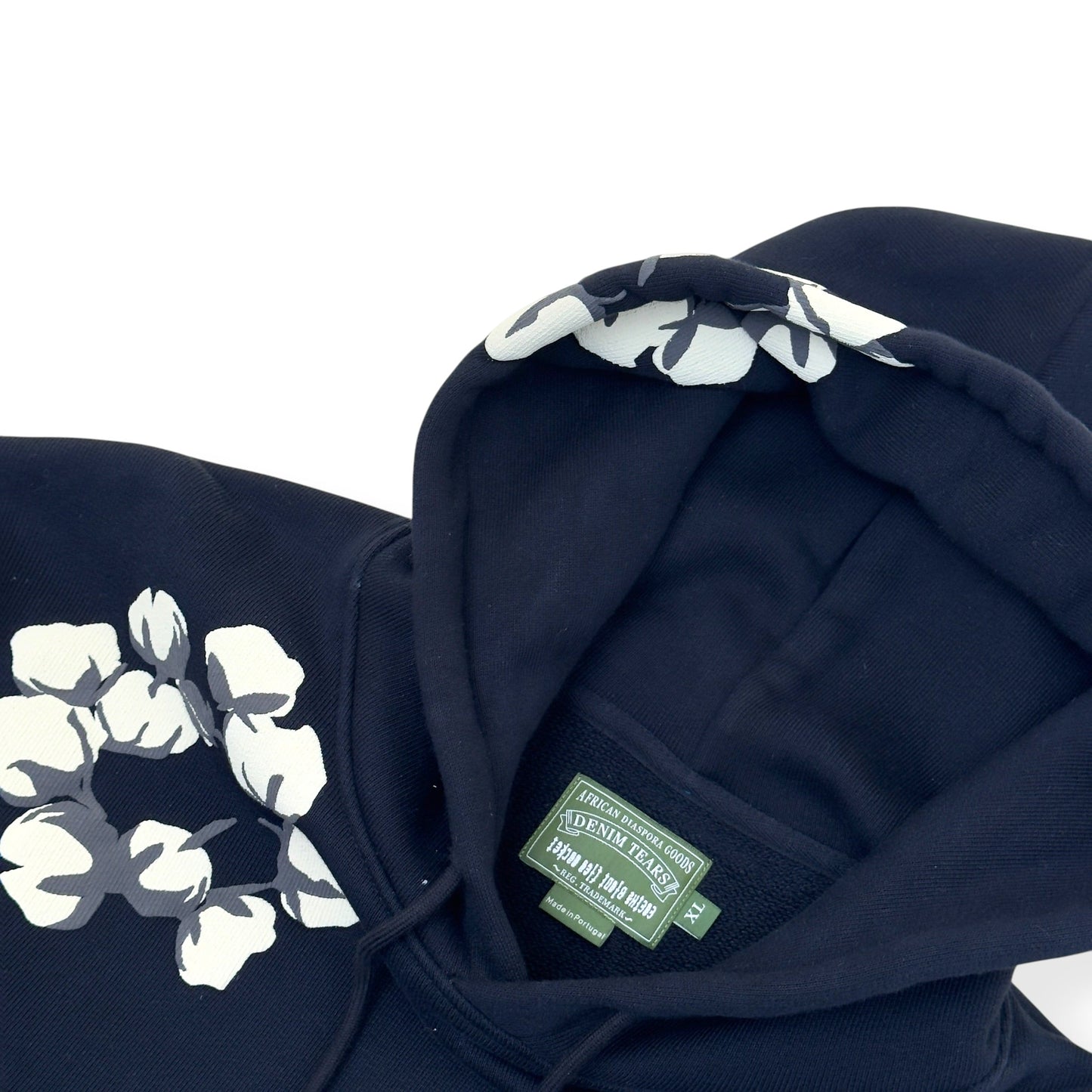 DENIM TEARS X CPFM COTTON WREATH HOODIE BLACK XL | XL, Black