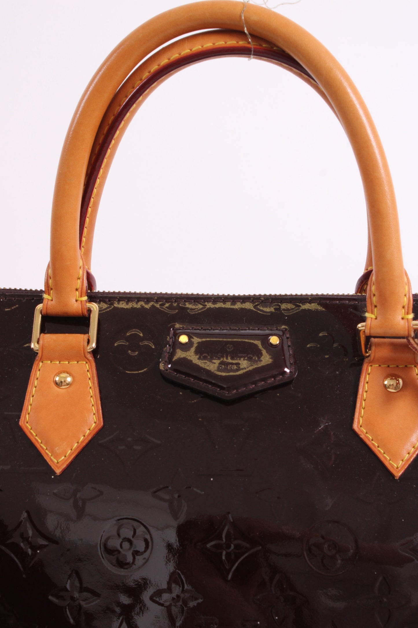 Louis Vuitton Montebello Monogram Vernis Patent Bag Amarante/ Deep Plum | O/S, Gold