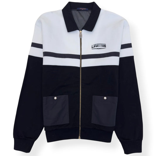 LOUIS VUITTON HYBRID JERSEY BLOUSON BLACK / WHITE XXL | XXL, Black