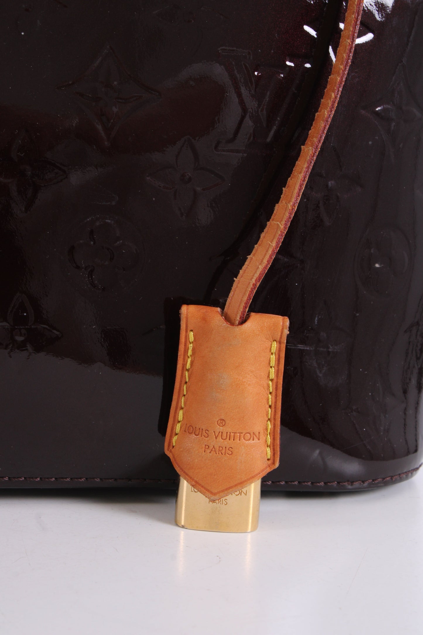 Louis Vuitton Montebello Monogram Vernis Patent Bag Amarante/ Deep Plum | O/S, Gold