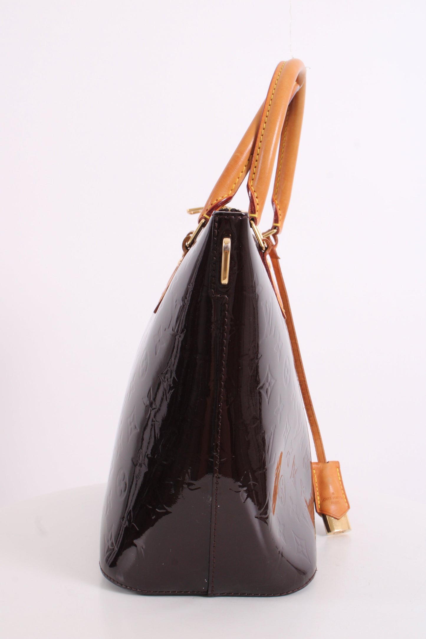 Louis Vuitton Montebello Monogram Vernis Patent Bag Amarante/ Deep Plum | O/S, Gold