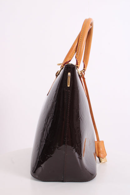 Louis Vuitton Montebello Monogram Vernis Patent Bag Amarante/ Deep Plum | O/S, Gold