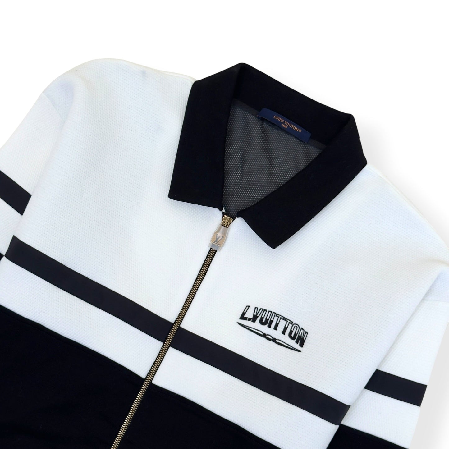 LOUIS VUITTON HYBRID JERSEY BLOUSON BLACK / WHITE XXL | XXL, Black