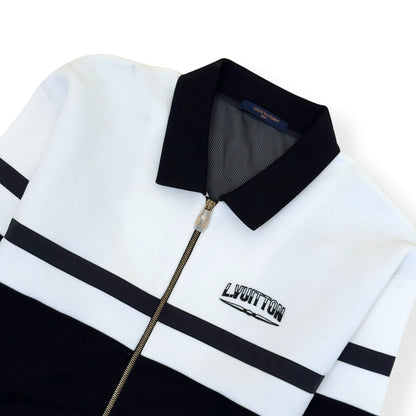 LOUIS VUITTON HYBRID JERSEY BLOUSON BLACK / WHITE XXL | XXL, Black