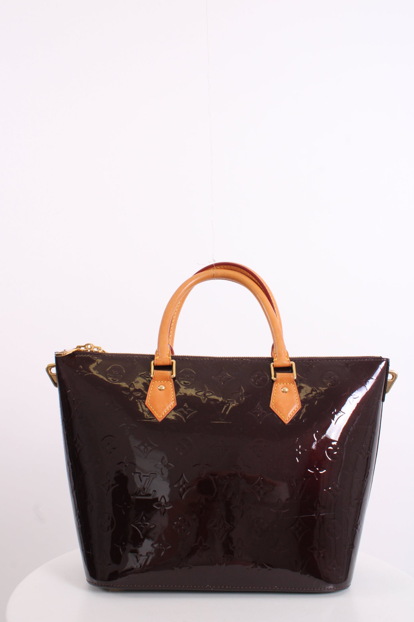 Louis Vuitton Montebello Monogram Vernis Patent Bag Amarante/ Deep Plum | O/S, Gold
