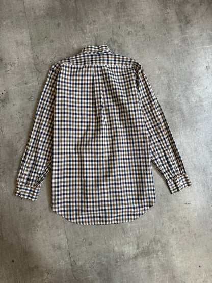 Aquascutum Classic Gingham Check Button Down LS Shirt