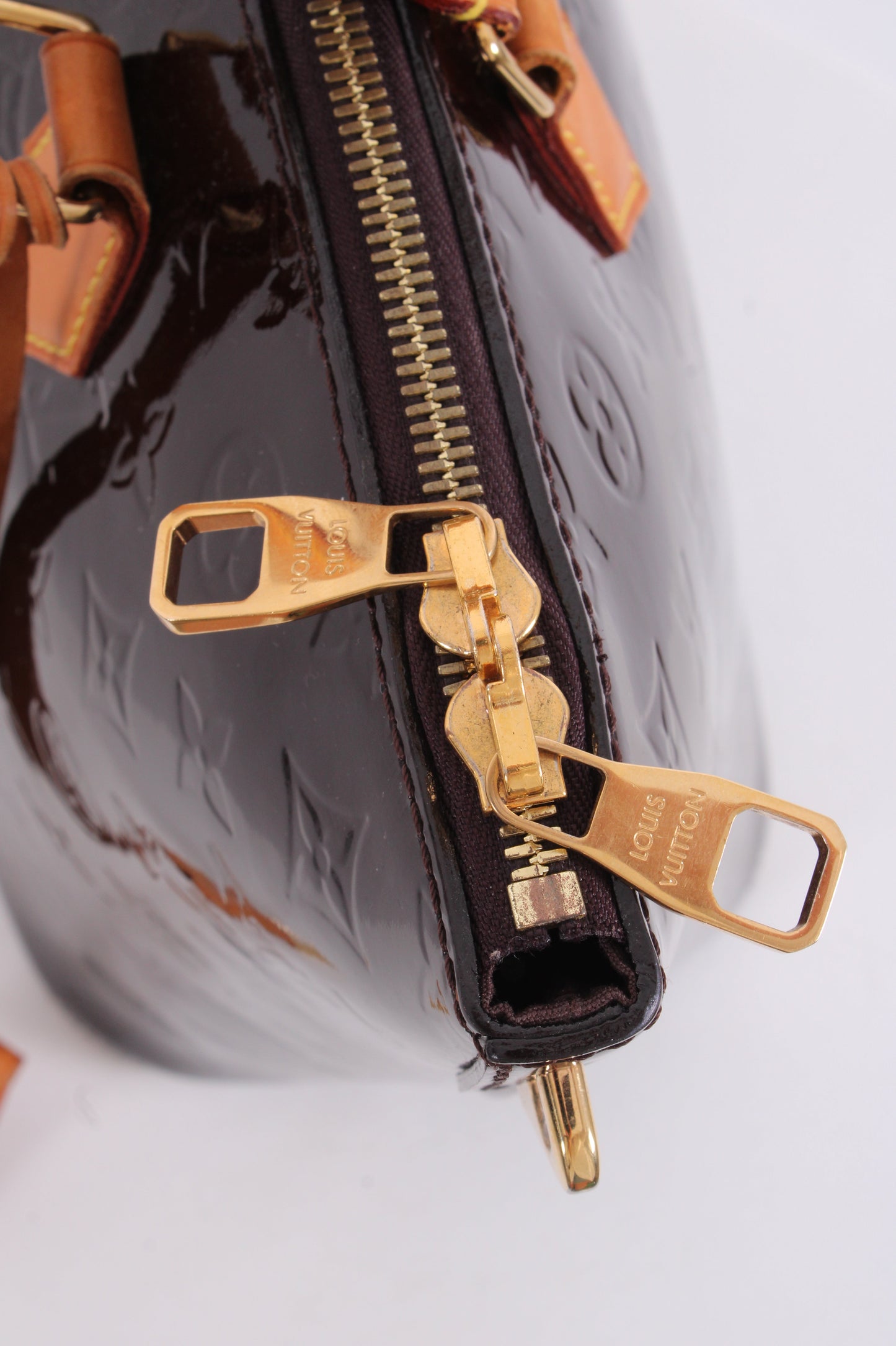 Louis Vuitton Montebello Monogram Vernis Patent Bag Amarante/ Deep Plum | O/S, Gold