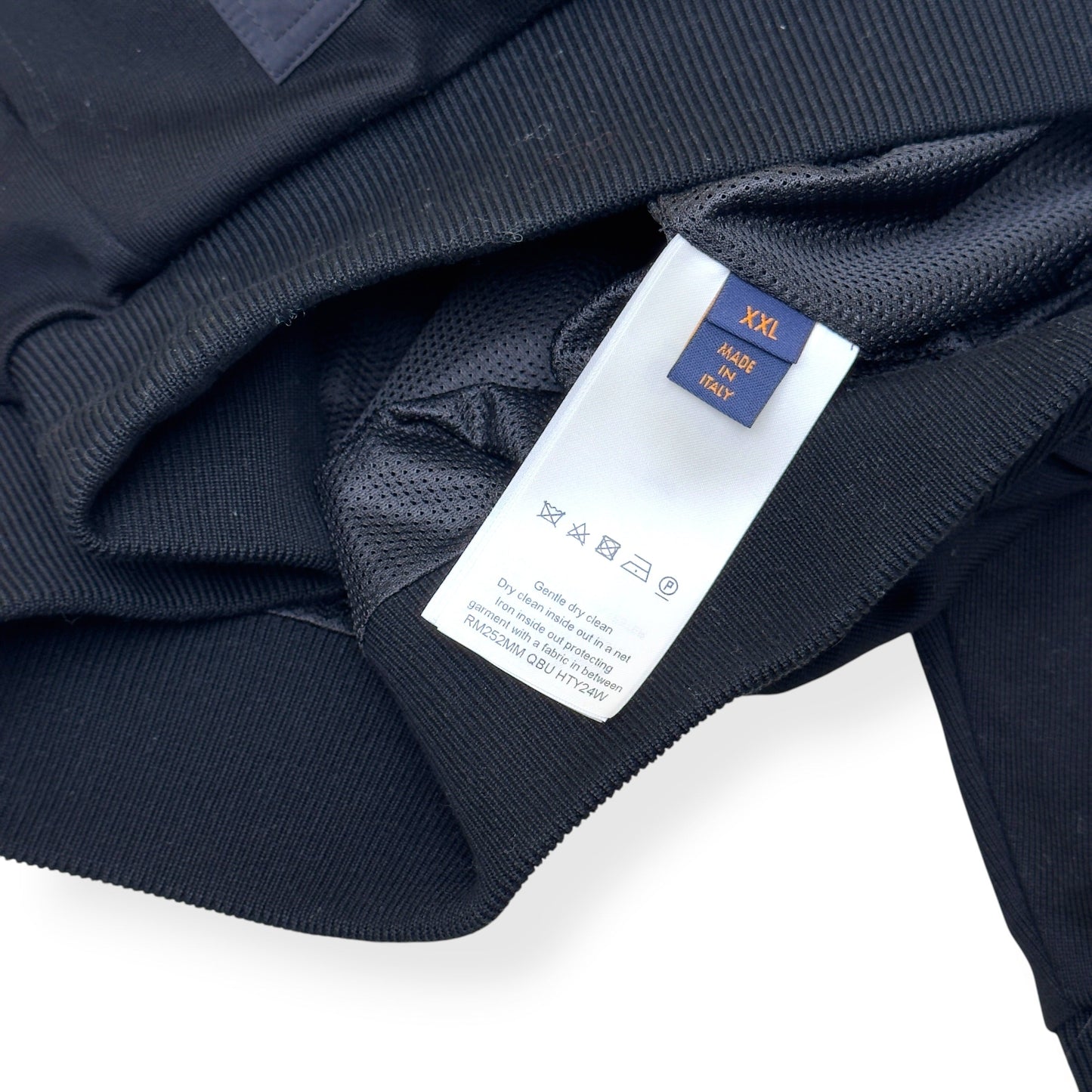 LOUIS VUITTON HYBRID JERSEY BLOUSON BLACK / WHITE XXL | XXL, Black