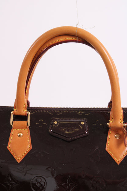 Louis Vuitton Montebello Monogram Vernis Patent Bag Amarante/ Deep Plum | O/S, Gold