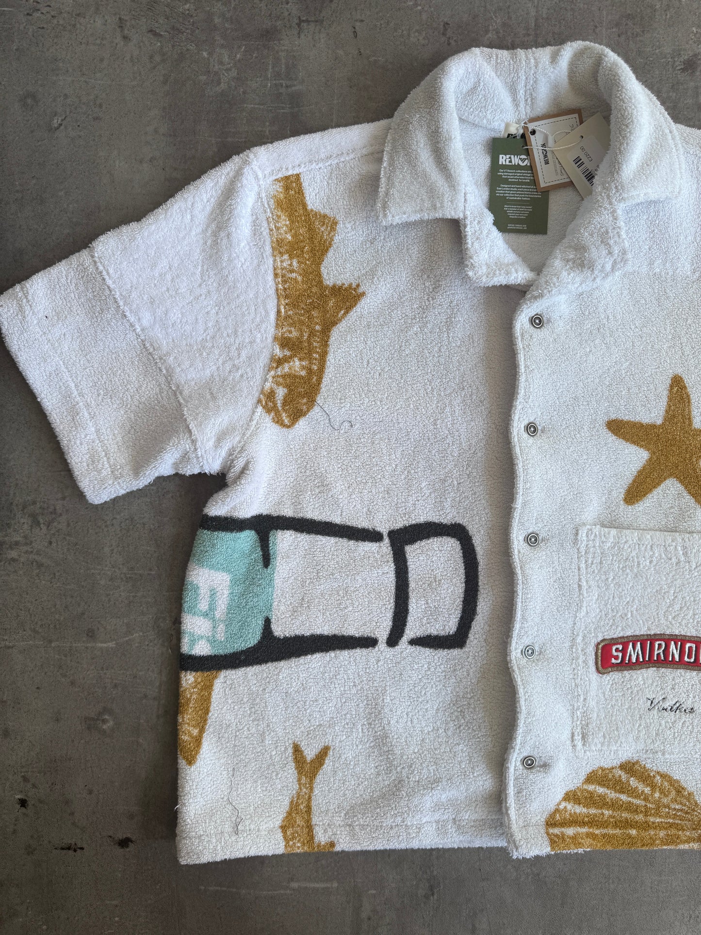 VT Rework: Smirnoff Cloth Patchpocket SS Shirt | Large, Multicoloured