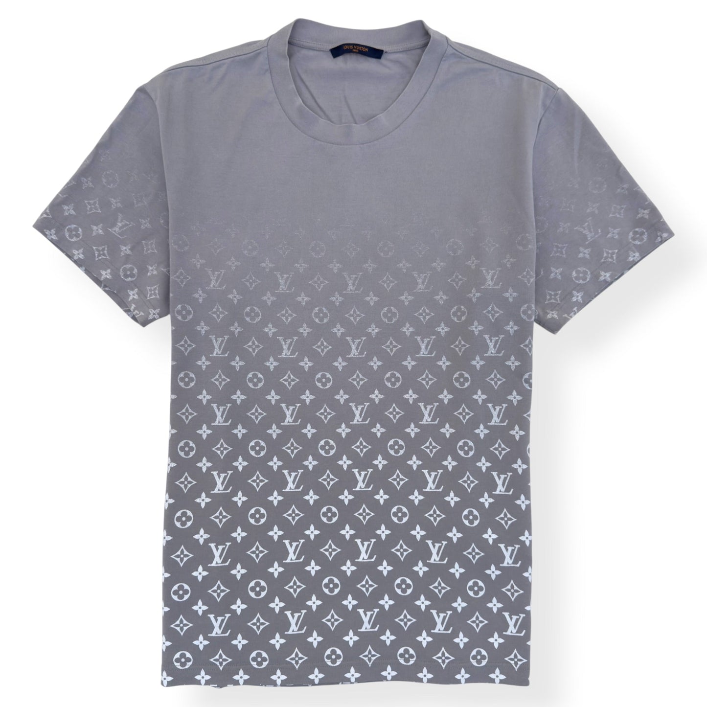 LOUIS VUITTON MONOGRAM GRADIENT T-SHIRT GREY / WHITE XL | XL, Grey