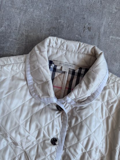 Burberry Black Label Nova Check Lined Diamond Quilt Jacket | Small, Multicoloured