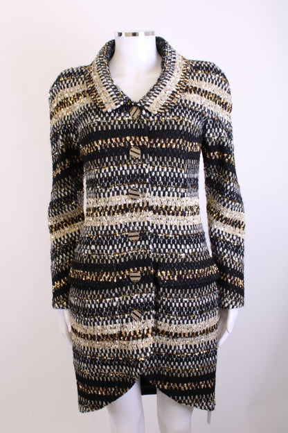 Chanel Runway Tweed Jacket Black 38 | Medium, Black