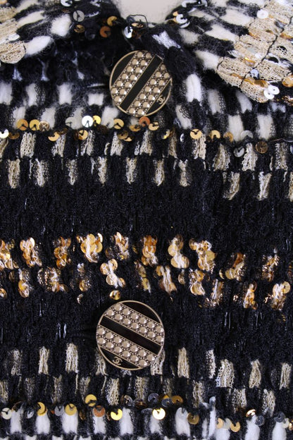 Chanel Runway Tweed Jacket Black 38 | Medium, Black