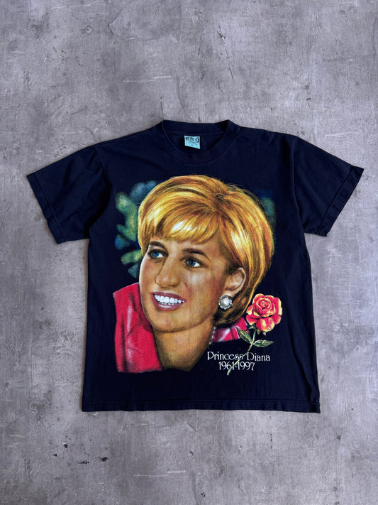 1990's Princess Diana Of Wales Memorial Graphic Tee | Large, Multicoloured